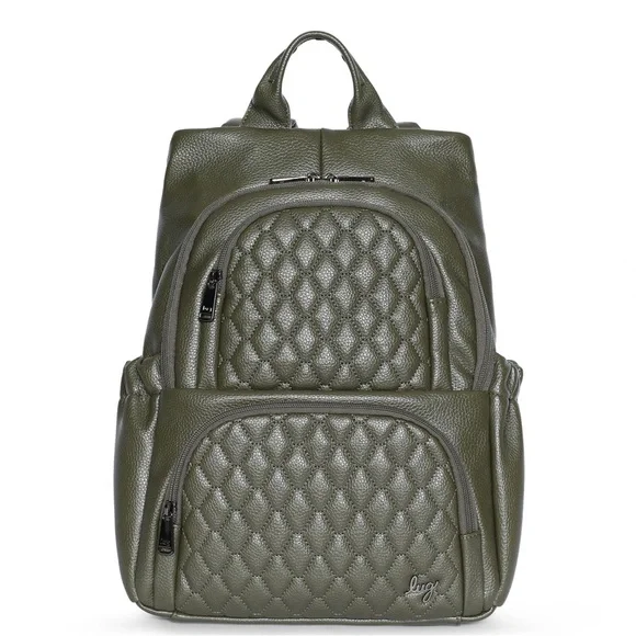 Lug Hatchback Backpack in Metallic Olive New Amazon.com: Lug Hatchback 3 Backpack, METALLIC OLIVE  main image 2